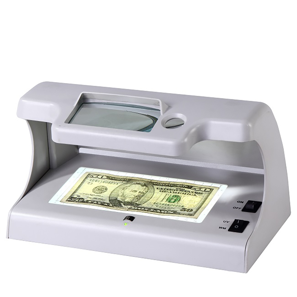 SM-09A UV Lamp Fake Note Detector with MG, WM & Magnifier